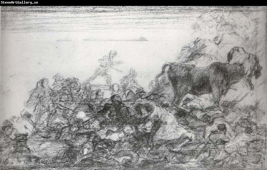 Francisco Goya Preparatory drawing for plate